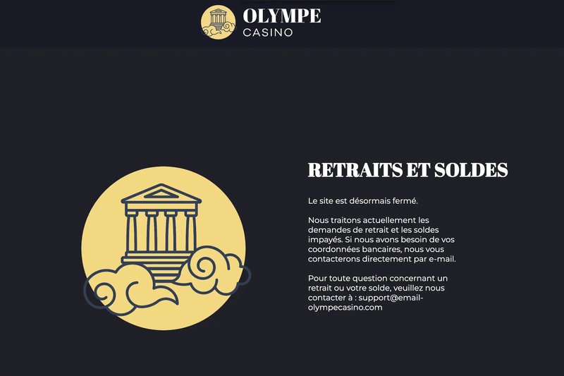 Olympe casino promotion, olympe casino inscription